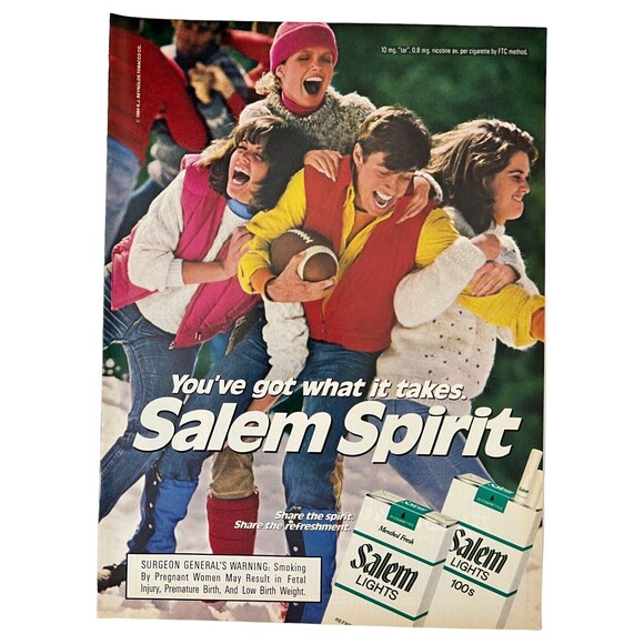 *2 ADS- 1987 Smirnoff Vodka Friends/Salem Spirit Cigarettes VINTAGE Print Ad - Picture 4 of 5